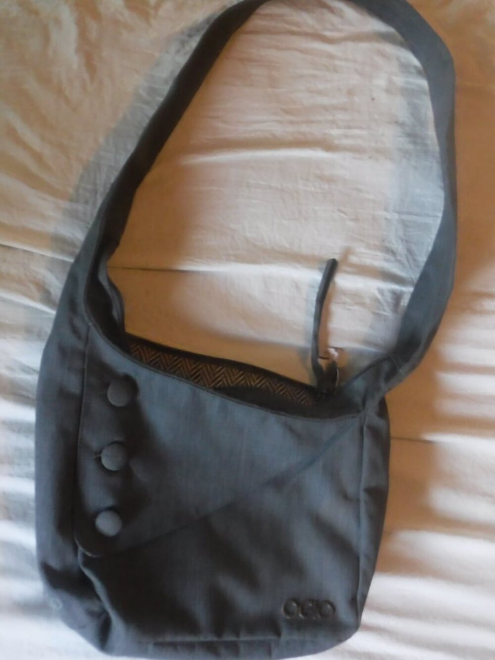 OGIO Brooklyn Gray Tablet Purse Cross Body Messenger Bag Satchel Lined